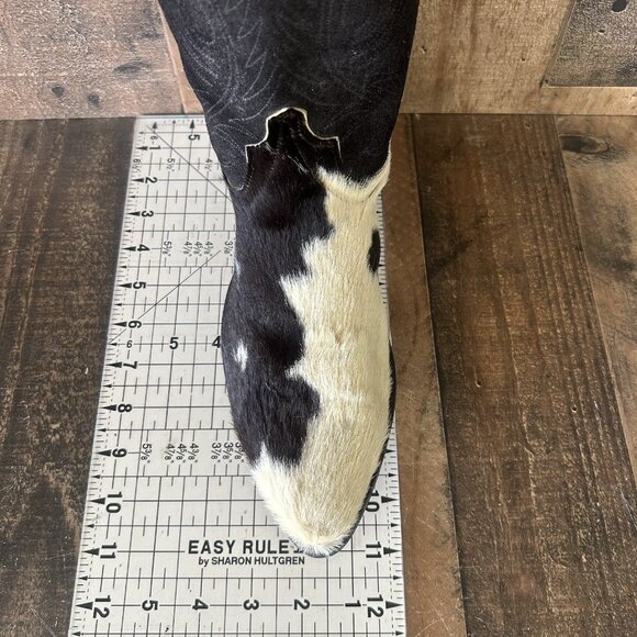 Code West By Dan Post Vintage Hair On Hide Cowboy Boots Mens 8.5 M - Picture 4 of 12